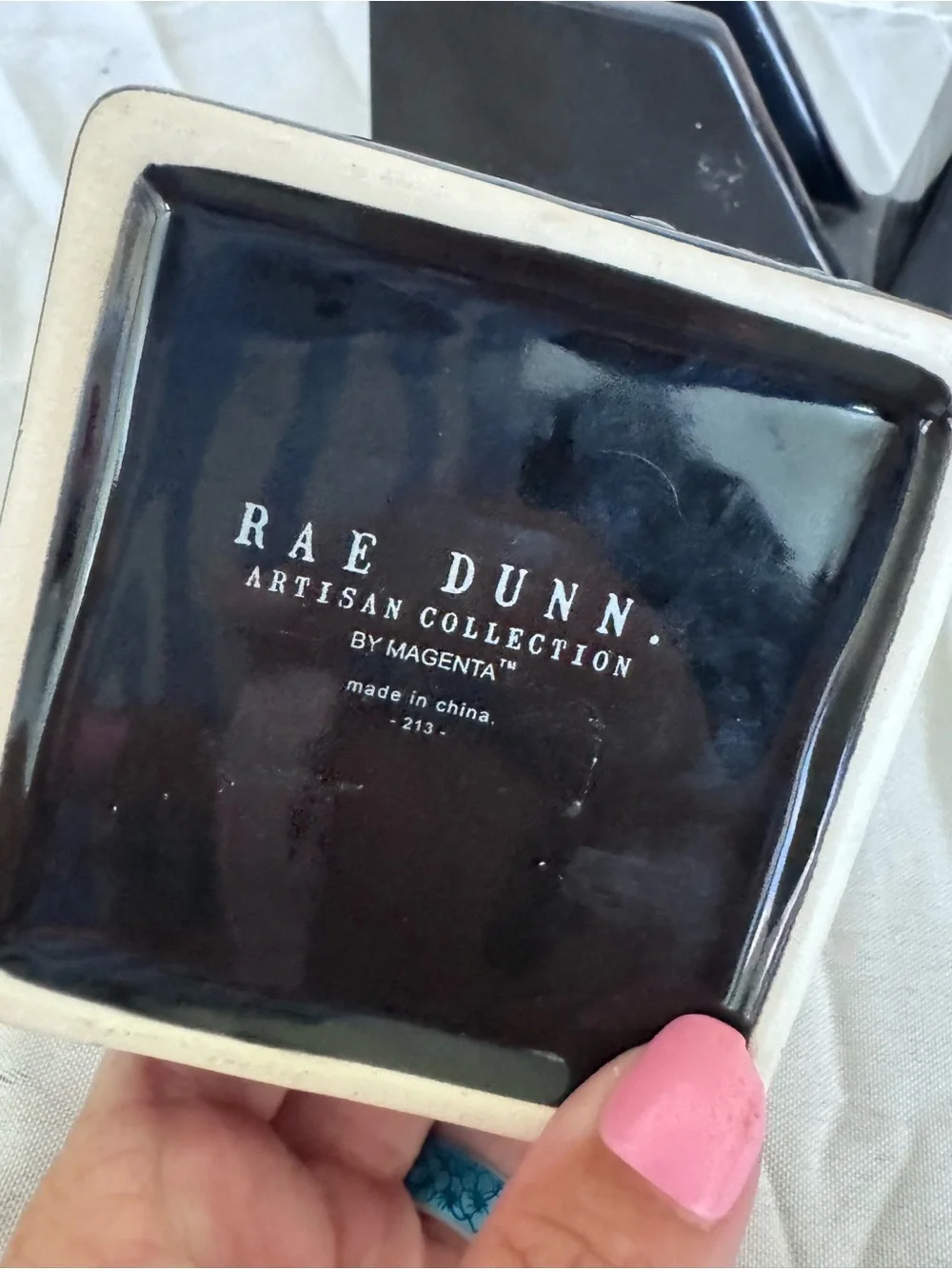 Rae Dunn black TAPE dispenser and note to self note pad holder - see photos